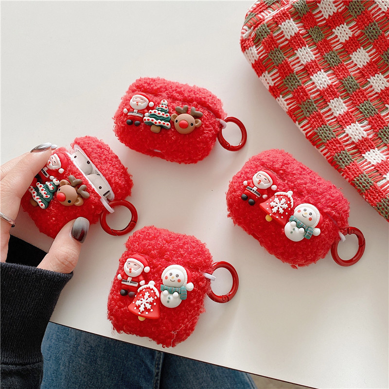 Santa Snowman Earphone Protective Soft Case photo 1