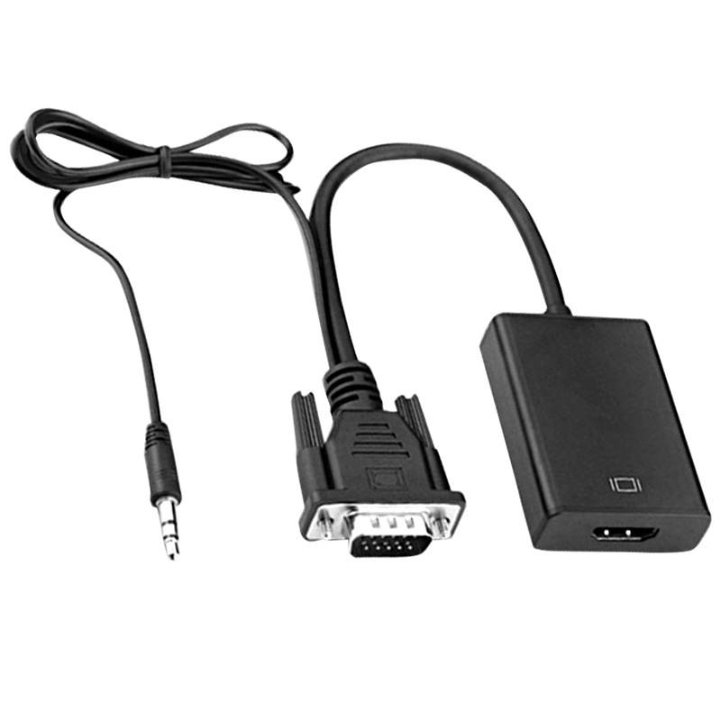 VGA To HDMI Adapter Cable With Audio Power Supply 1080p Plug And Play photo 3