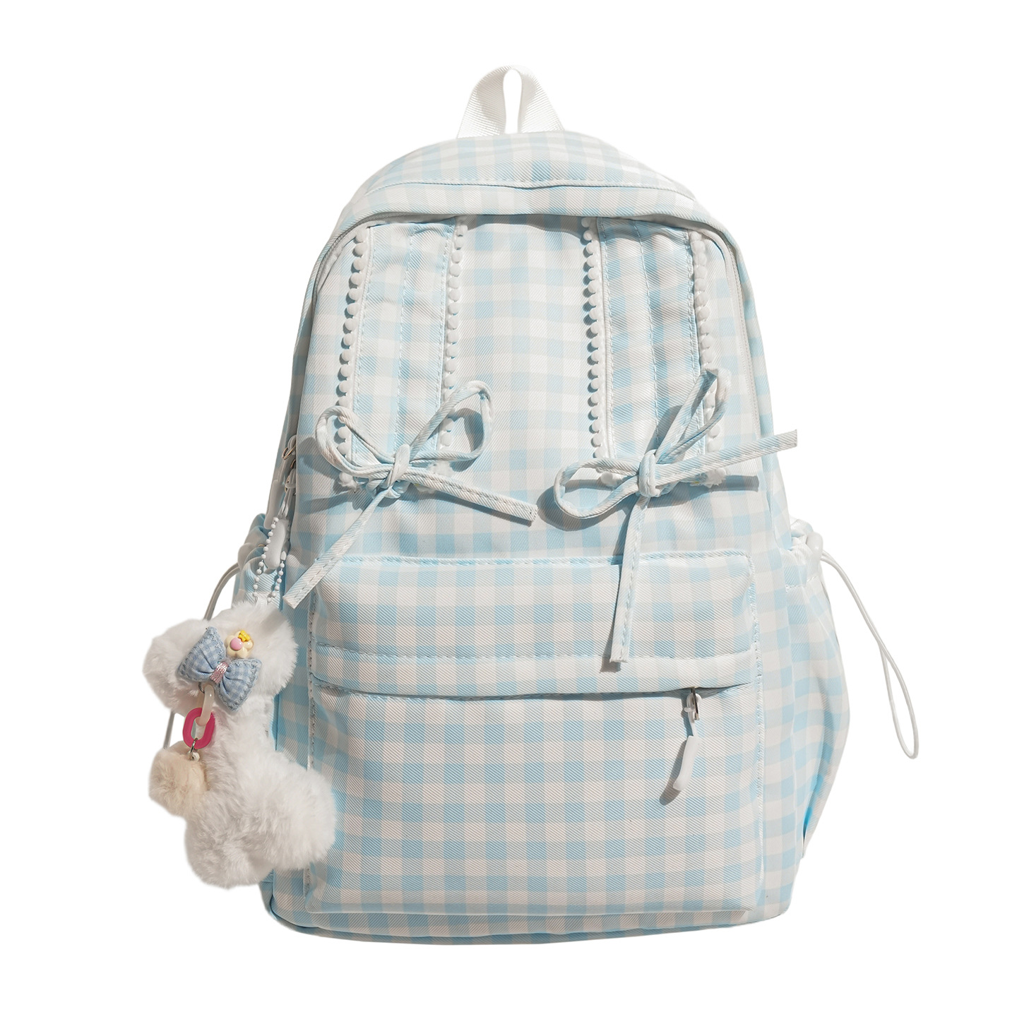 Plaid Soft And Cozy Backpack For Girls On Outings photo 2