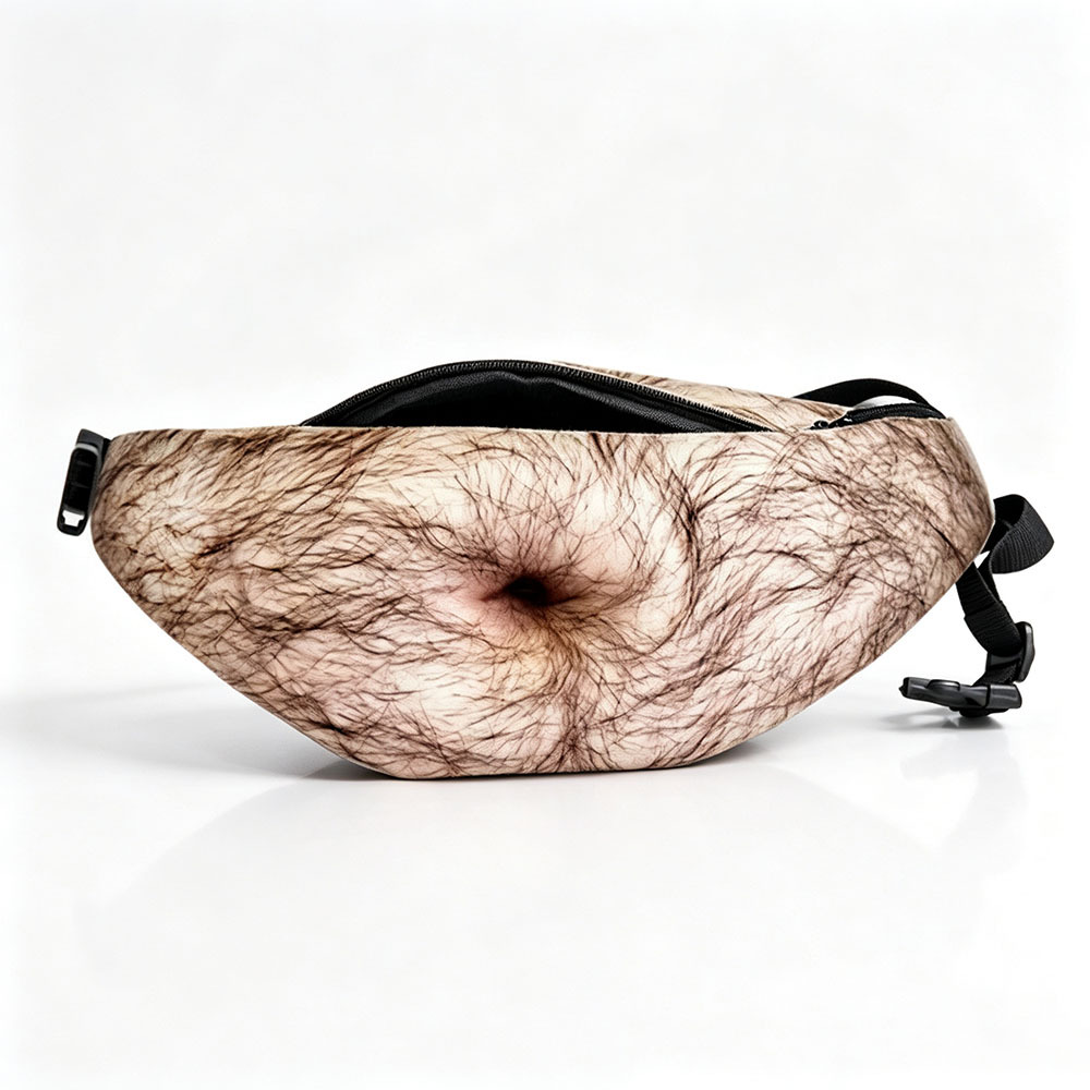 Personalized Belly Bag Funny Prank PU Synthetic Material photo 4