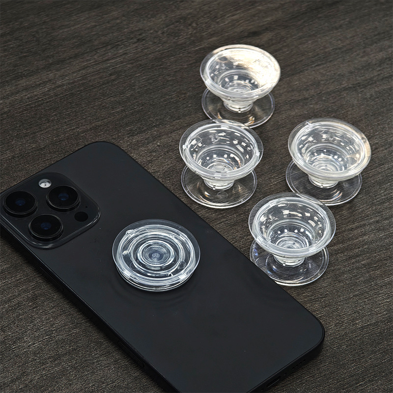 Transparent Airbag Phone Holder Grooved Flat Surface Airbag Folding Stand photo 1