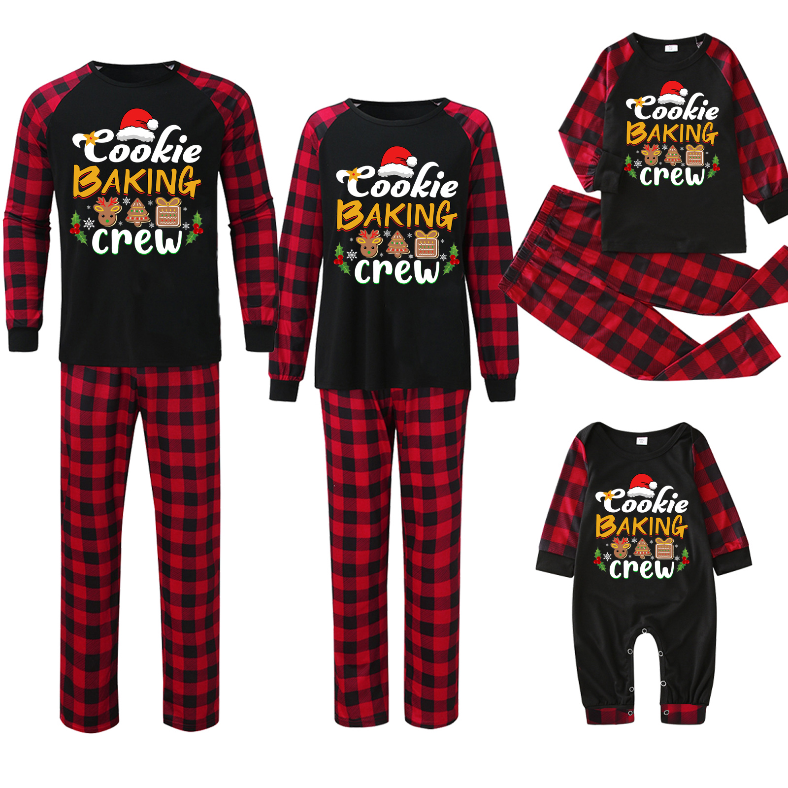 Christmas Parent-child Homewear Clothes Pajamas Suit photo 7