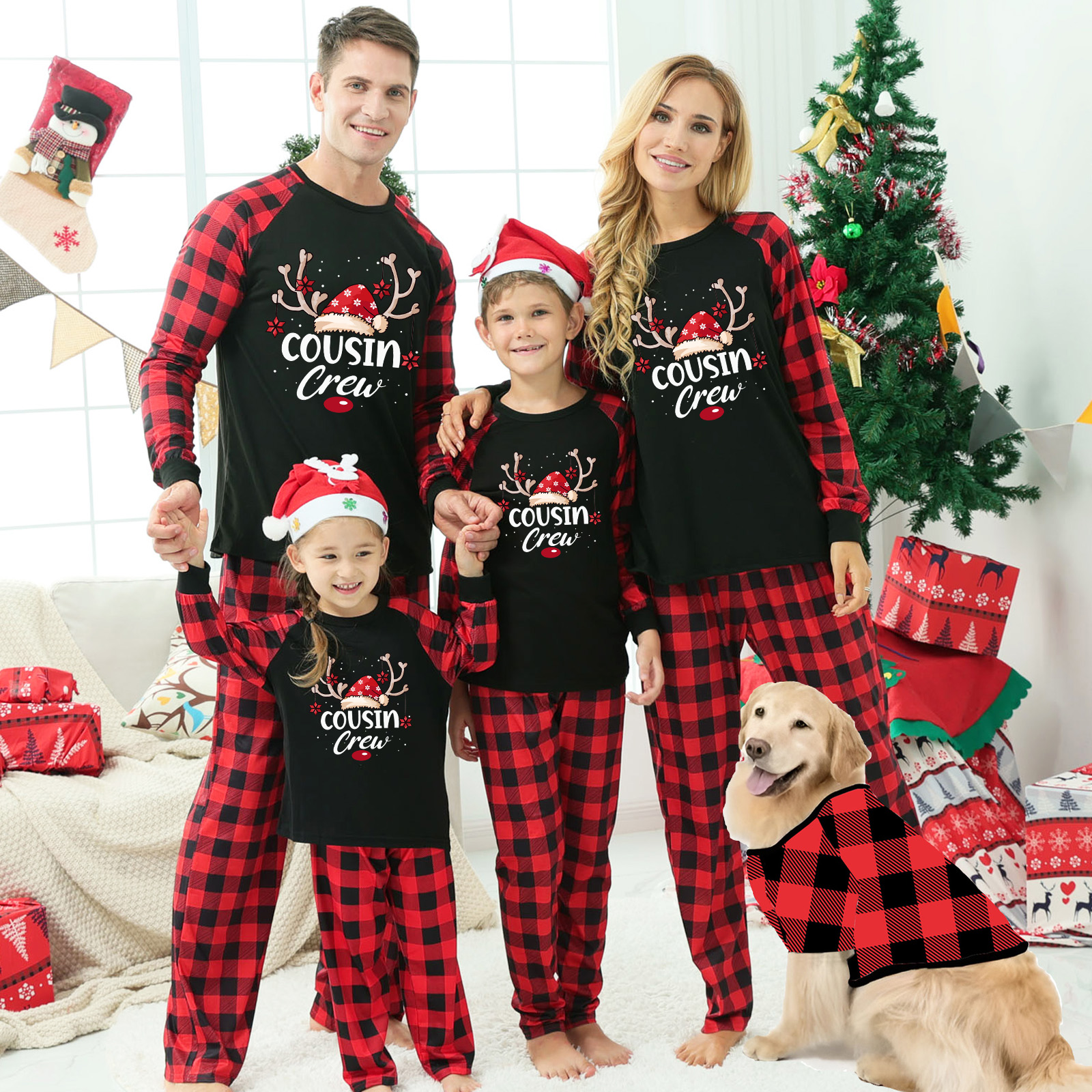 Christmas Parent-child Wear Family Pack Homewear Pajamas Suit photo 1