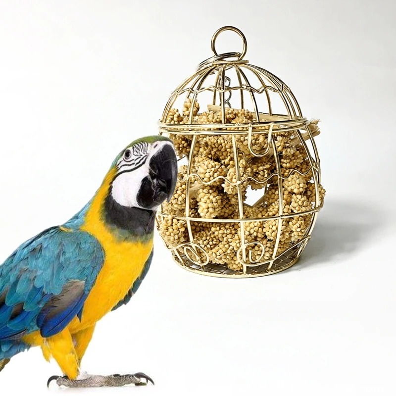Parrot Toy Bird Bite Rabbit Feeding Water Foraging Brushed Toy photo 1