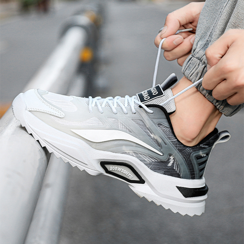 Lace-up Dad Shoes Fashion Thick-soled Sports Shoes Casual Breathable Sneakers For Men photo 2