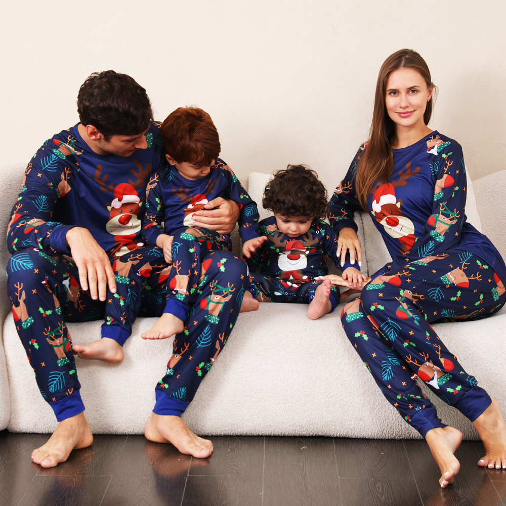 Family Pajamas Suit Baby Christmas Parent-child Pajamas photo 8