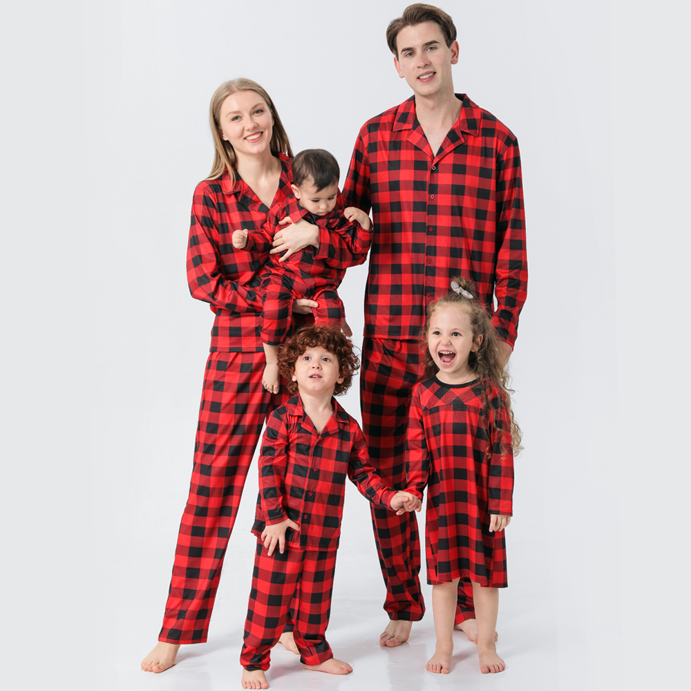 CPC Certified Family Printing Suit Parent-child Pajamas photo 1