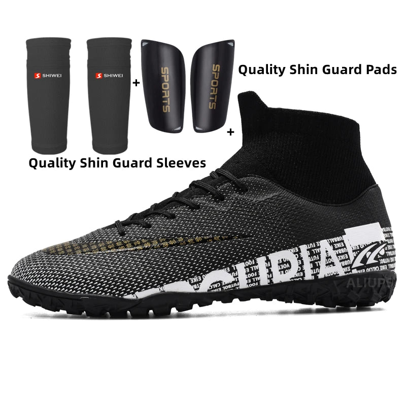 High-Top Football Men And Women Broken Nail Short Studs AG Long Nail TF Sports Training Shoes photo 7