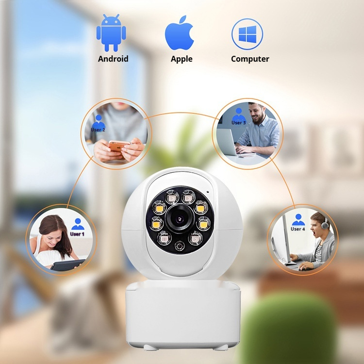 1080p Bluetooth Monitoring HD Home Dual-light Panorama Camera photo 1