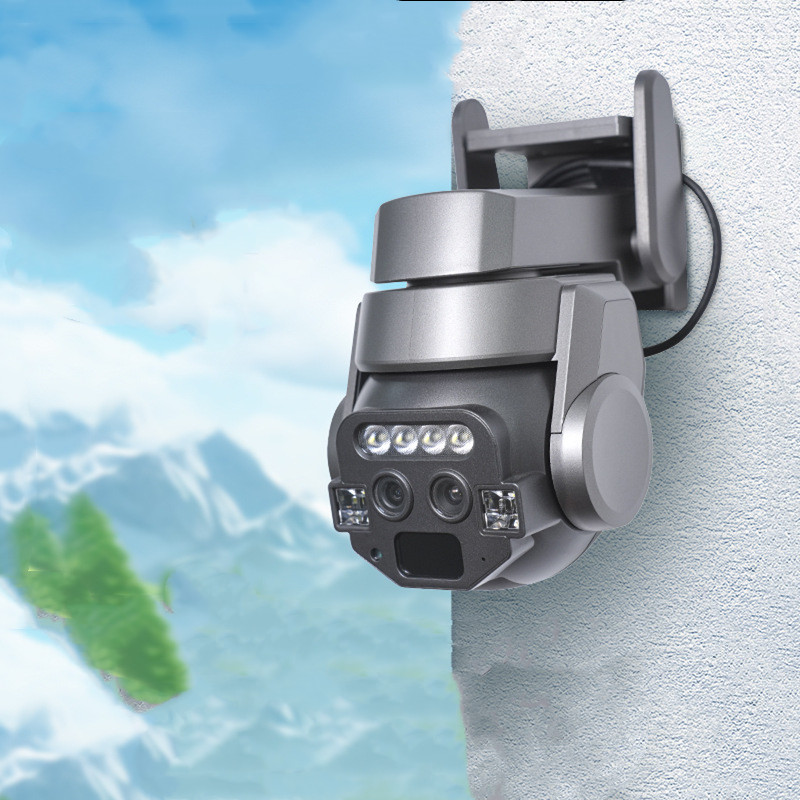 V380 Three-screen 4G Household Outdoor 10 Times Zoom Night Vision HD Smart Monitor Camera photo 4