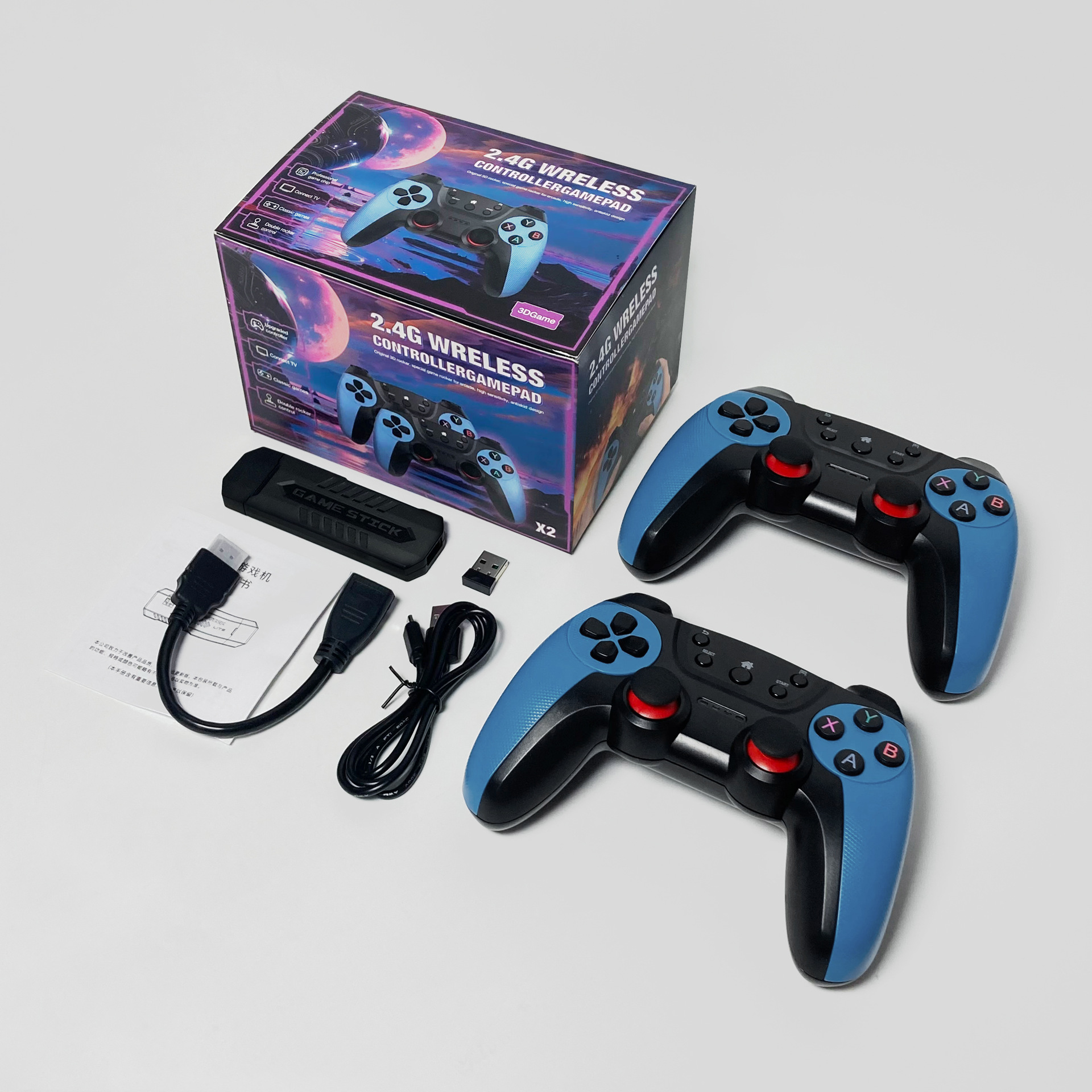 X2 Blue Game Console 4K Double Connection Battle Wireless photo 1