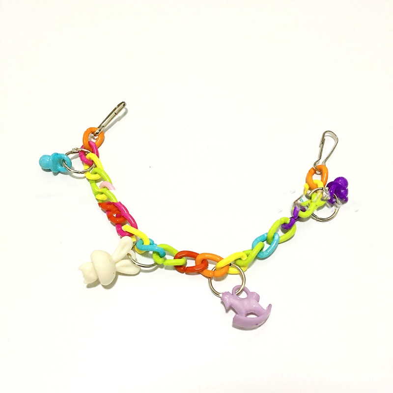 Parrot Acrylic Chain Suspension Bridge Swing Toy photo 5