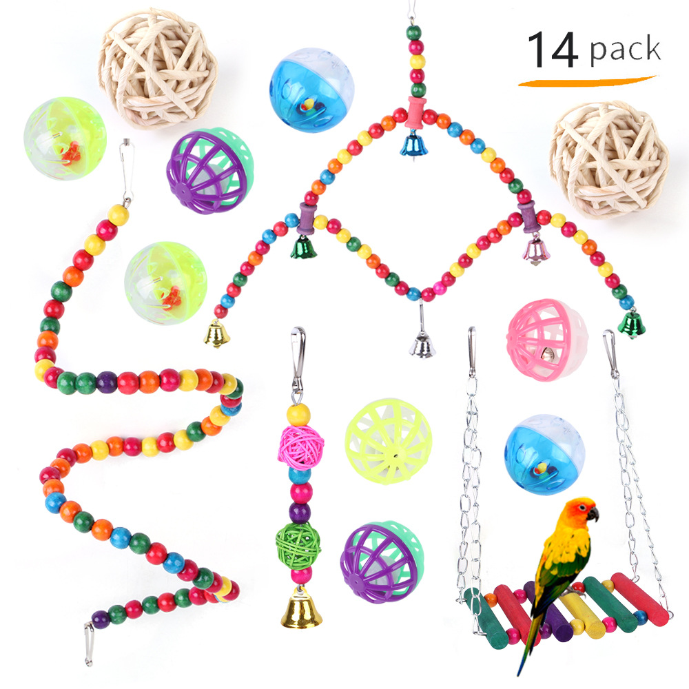 Fashion Personalized New Pet Birds Toys Suit photo 8