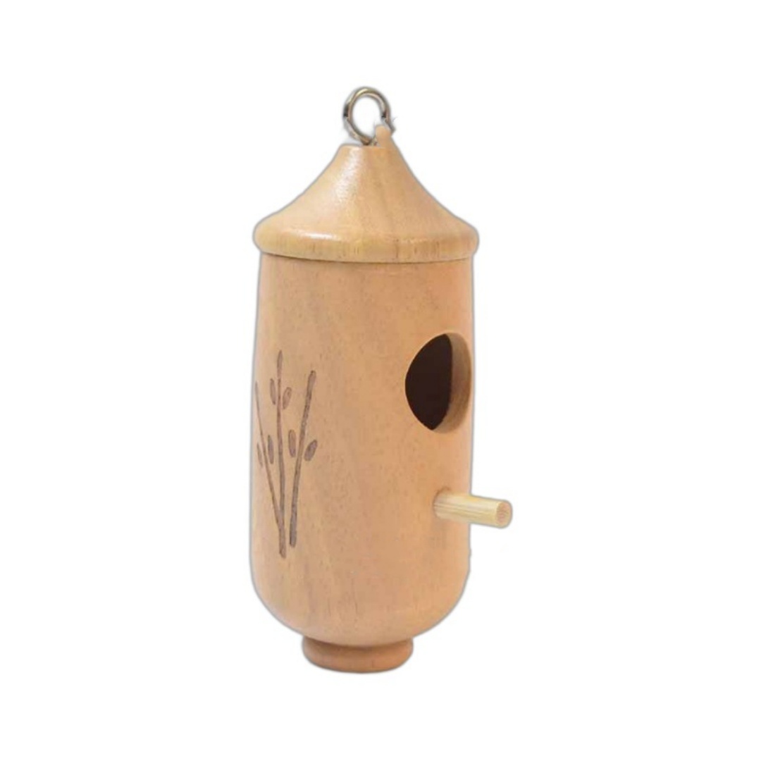 Hummingbird Hanging Swing Bird Nest House Wooden Craftwork photo 4