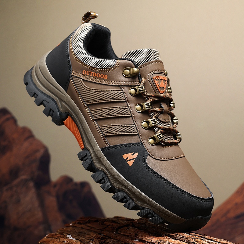 Men's Shoes Fall Outdoor Hiking Boots Low-top Lace-up Casual Sneaker photo 1