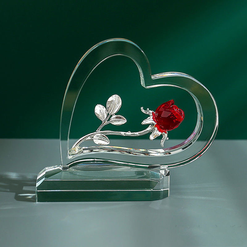 Home Valentine's Day Rose Heart-shaped Ornaments photo 2