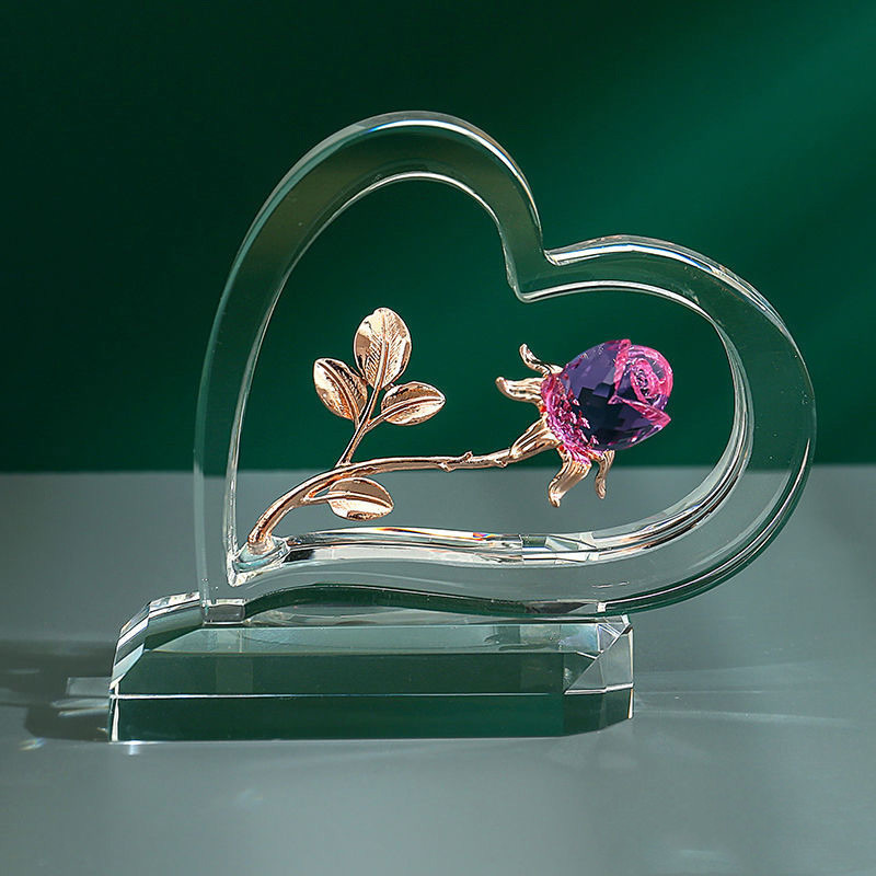Home Valentine's Day Rose Heart-shaped Ornaments photo 4