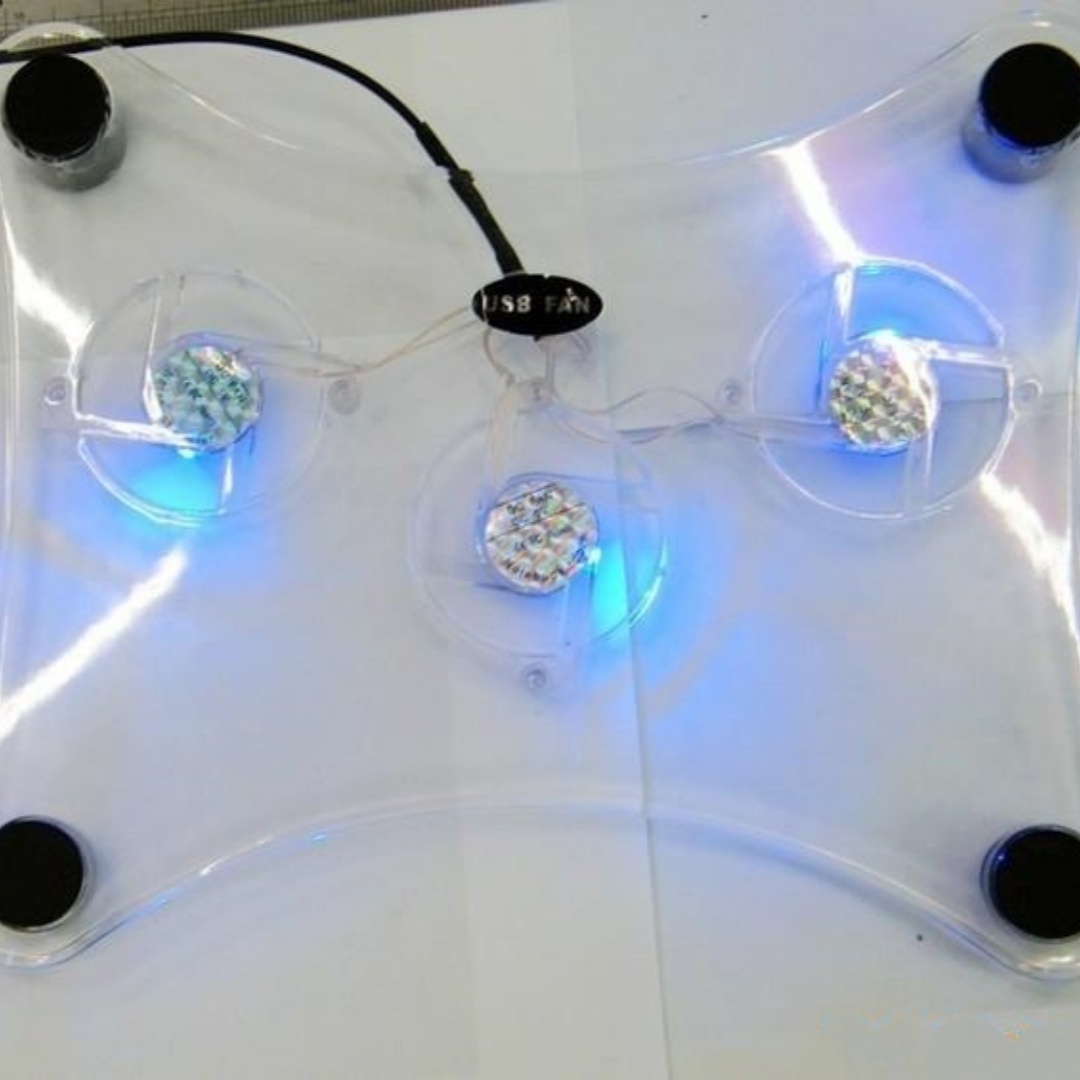 Notebook Radiator Transparent Crystal Three Fan photo 1