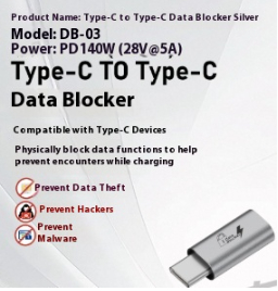 Notebook Phone Data Shielding USB Male To Type-C Female Adapter photo 4