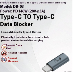 Notebook Phone Data Shielding USB Male To Type-C Female Adapter photo 5