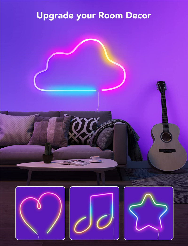 12V LED Flexible Neon Light Strip With Full Color Flowing Light photo 2