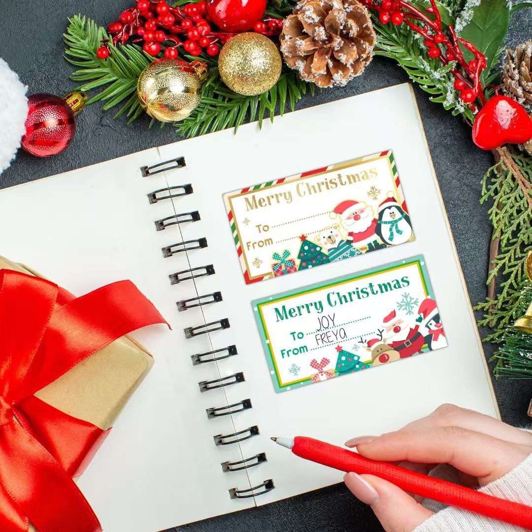 Merry Christmas Sealing Stickers Labels photo 1
