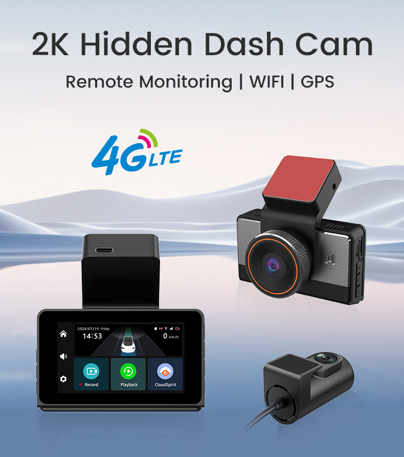 2K HD Wi-Fi Rearview Camera Car HD Dash Cam photo 4