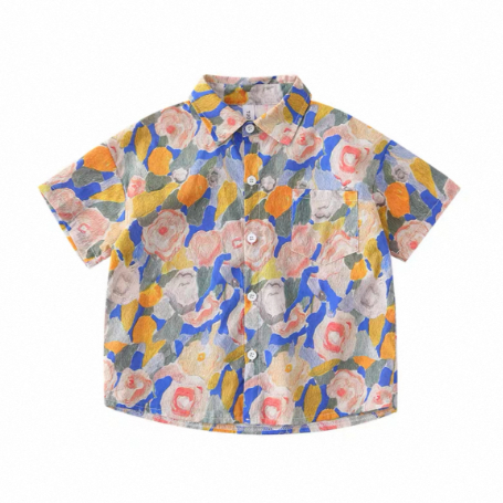 Dopamine Seaside Tyndall-effect Skirt With Print Parent-child Matching Outfits photo 4
