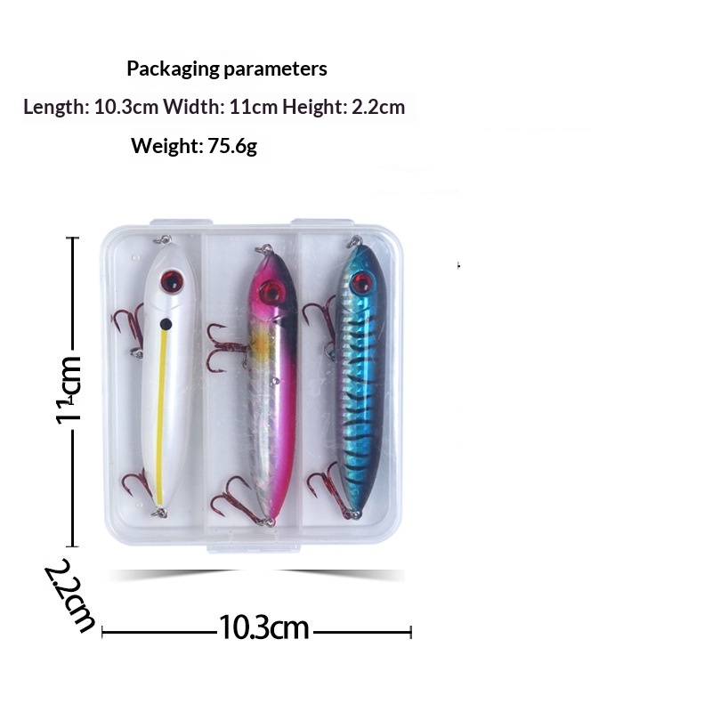 Wholesale Cross-border Exclusive Lifelike Fish-eye Tackle Floating Pencil Lures For Lure Fishing photo 3