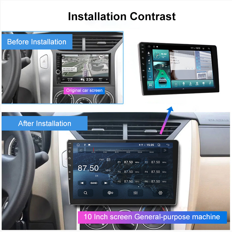 T100 Universal 9-Inch Android GPS Car Navigation System photo 3