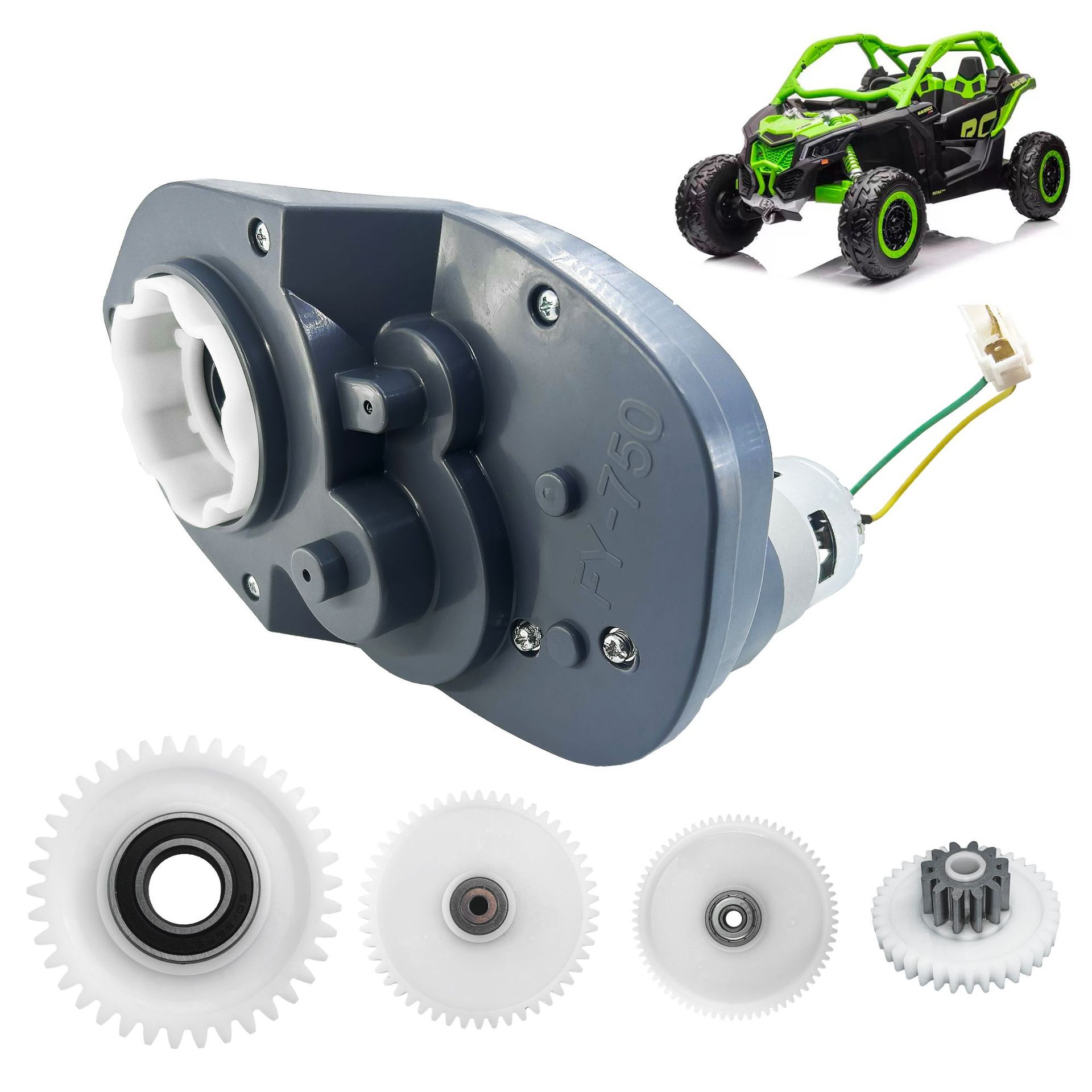 High-speed Electric Motor For Childrens Electric Vehicles Motor Gearbox For Ride-on Toy Cars photo 1