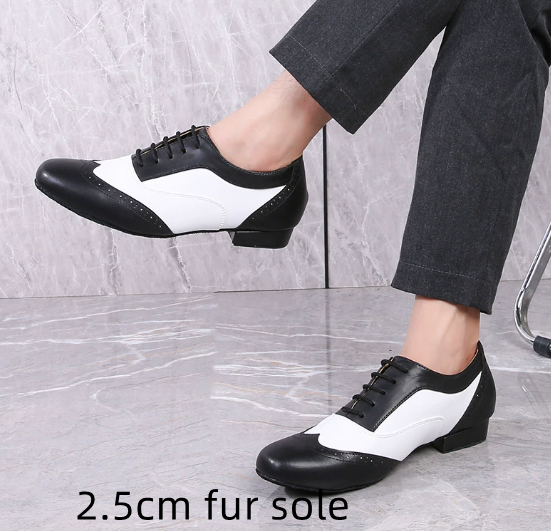 Leather Ballroom For Square Dancing And Latin Dancingsoft-soled Dance Shoes For Adults photo 6