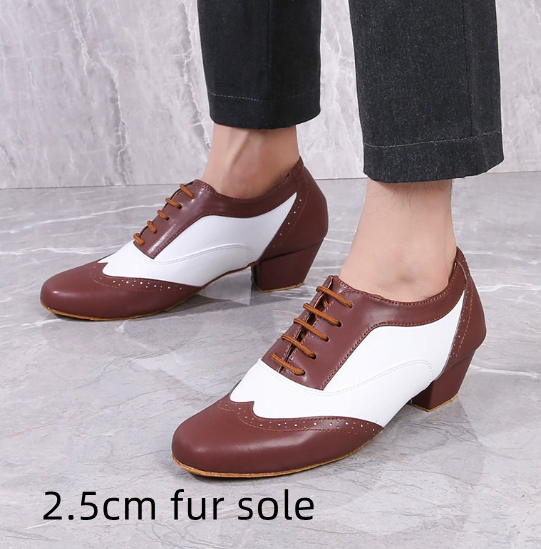 Leather Ballroom For Square Dancing And Latin Dancingsoft-soled Dance Shoes For Adults photo 5