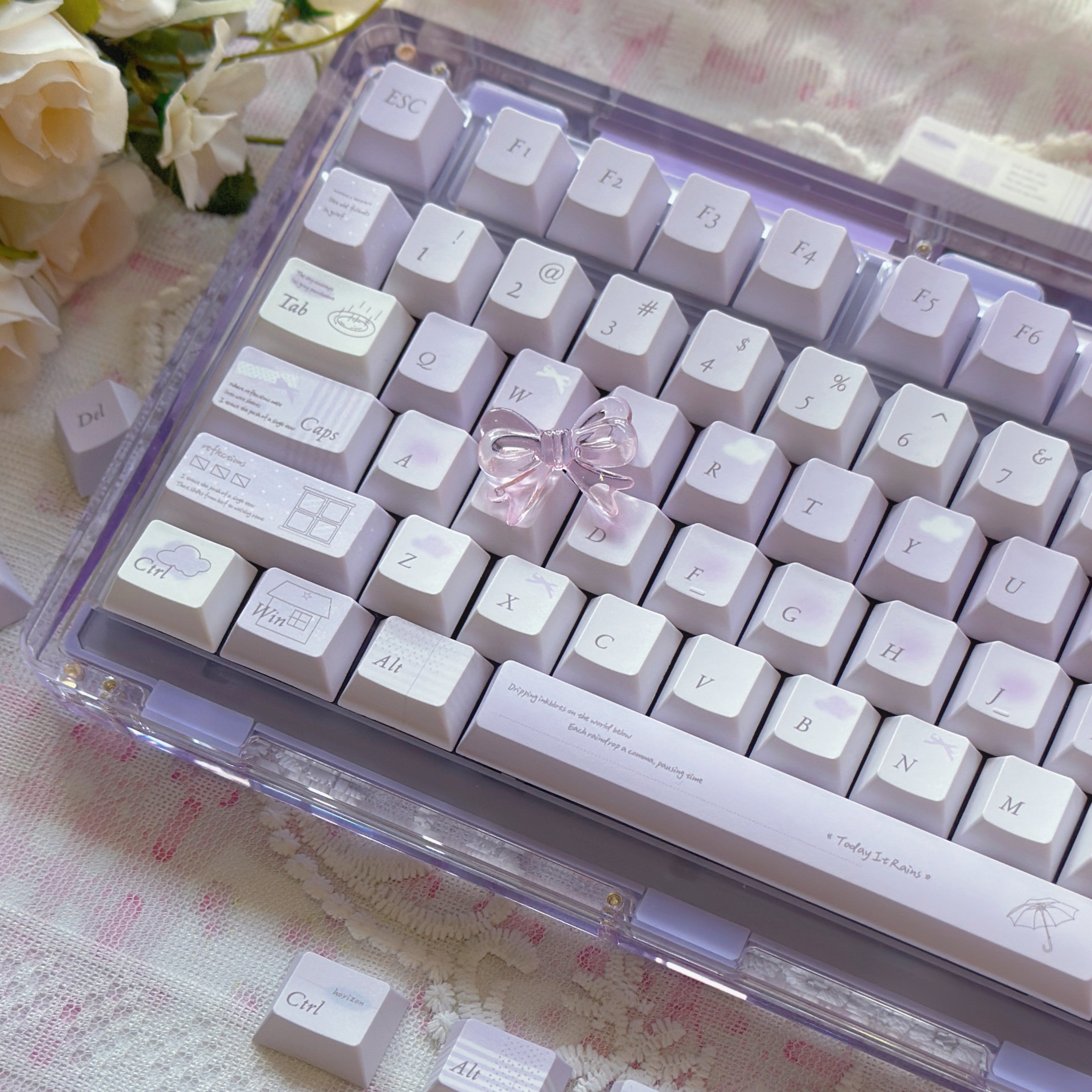 Todays Featured Product PBT Keycaps With 5-sided Dye-sublimation In A Rain-themed Design photo 4