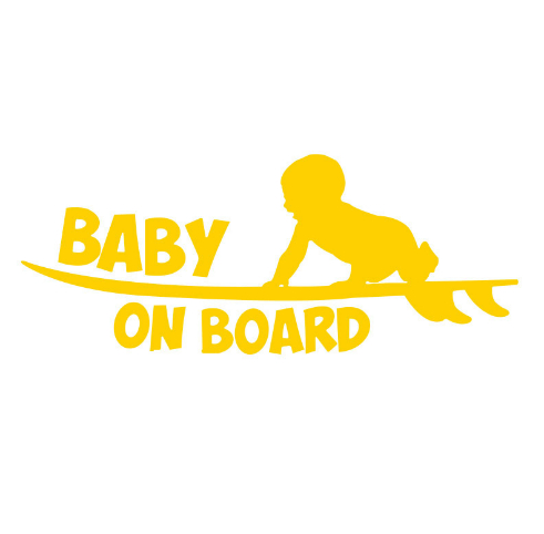 Baby Warning Skateboard Kids Reflective Sticker photo 2