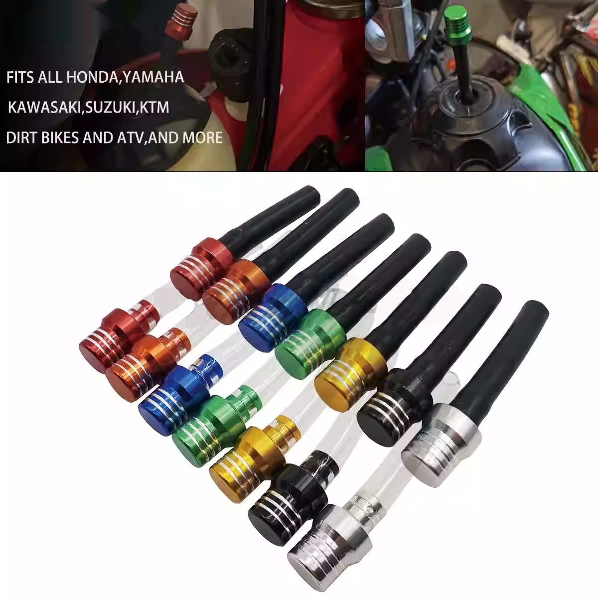 Motorcycle Parts Aluminum Alloy One-Way Breather Valve Fuel Tank Cap photo 1