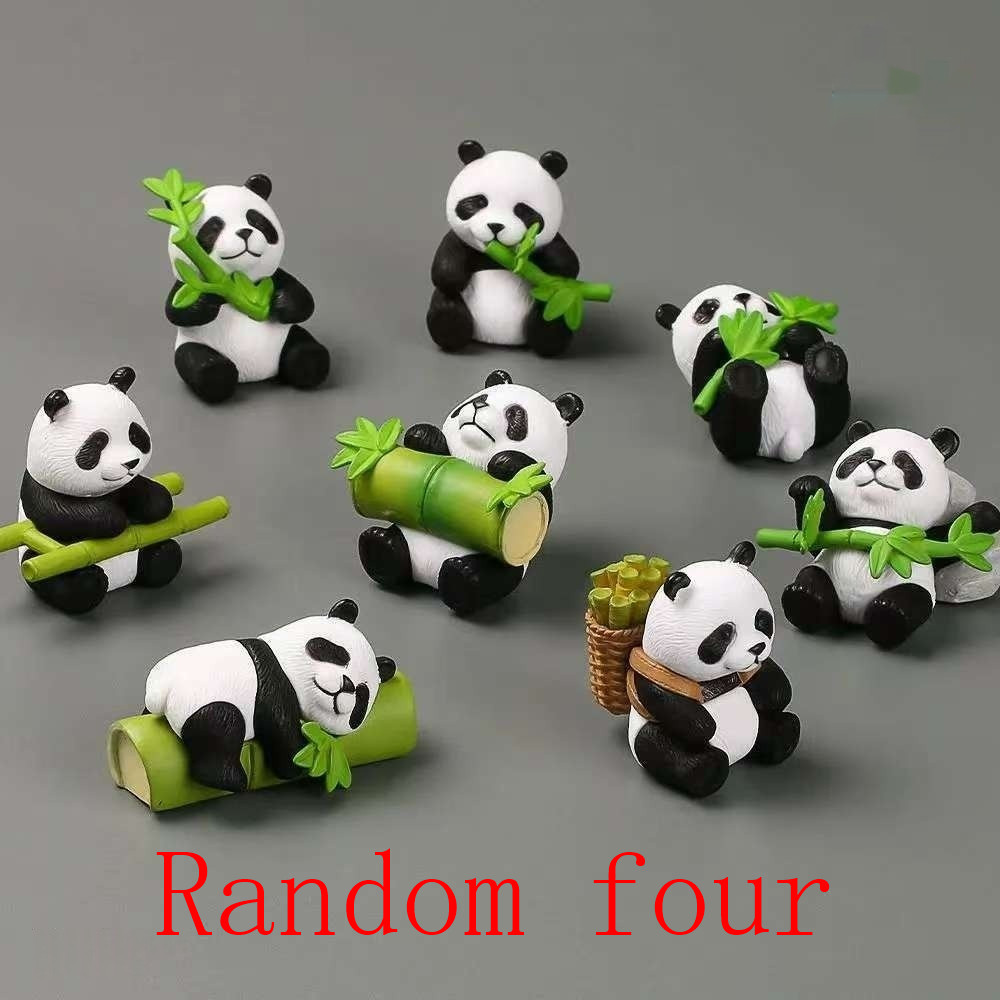 Desktop Ornament Animal Blind Bag Cute Bamboo-Hugging Panda Doll Car Decoration photo 5