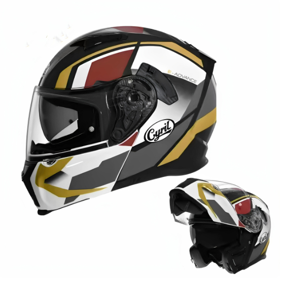 Face-revealing Motorcycle Helmet Dual-lens Full-face Helmet For Scooters photo 8