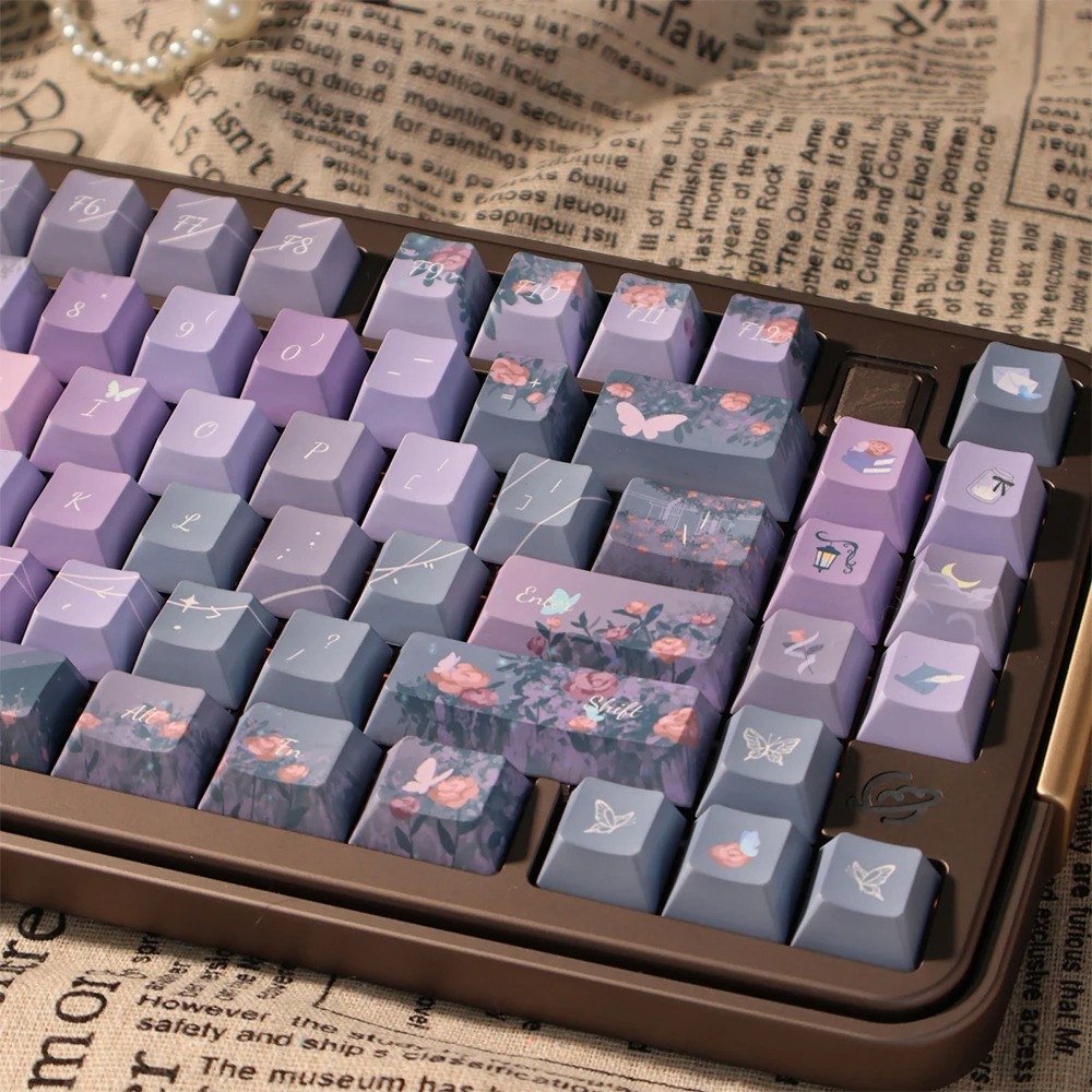 Midsummer Night OEM Translucent Side-printed MOA Mechanical Keyboard Keycaps photo 2
