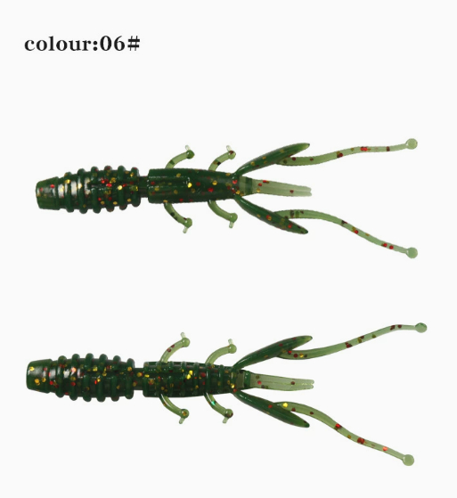 Lure Bait Drop-shot Rig Soft Worm Bass Lure Shrimp-scented With Salt photo 5