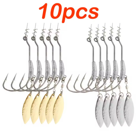 Nude-colored Leaded Crankbait With A Wide-bellied Crank Hook And A Metal Blade Lure photo 8