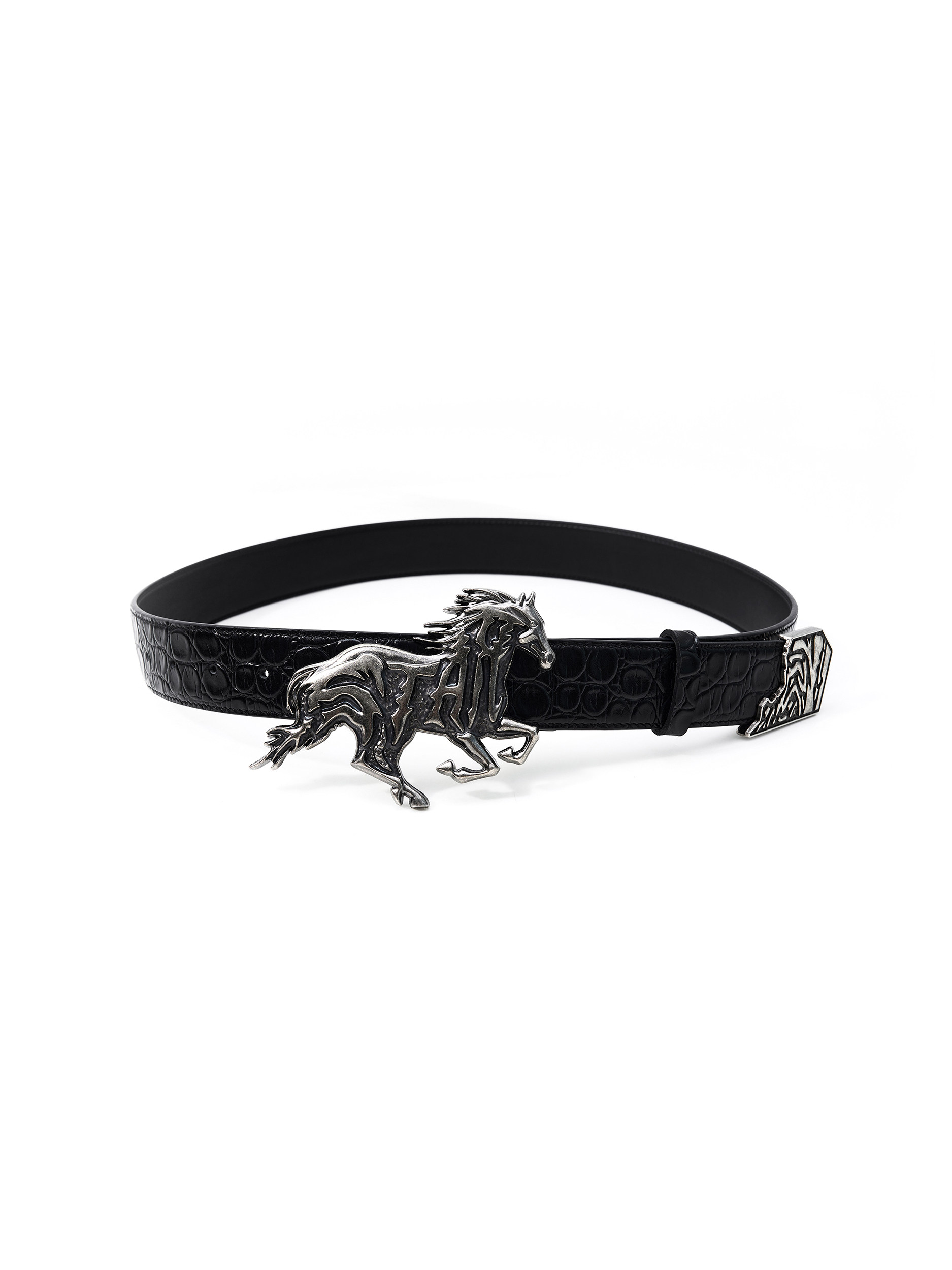 Textured Embossed Full-grain Leather Belt photo 5