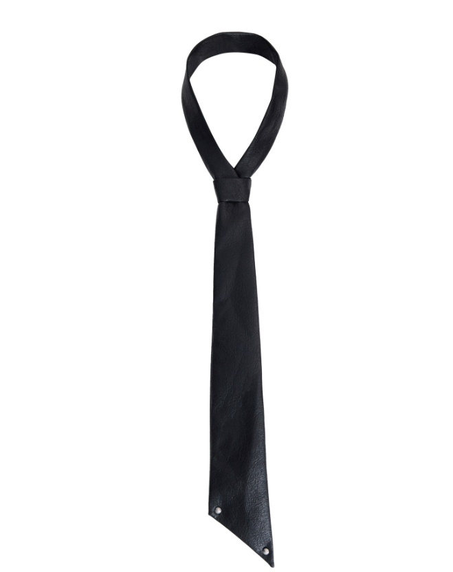 Designer Style Leather Tie And Hand Crafted High End Shirt Bow Tie photo 2