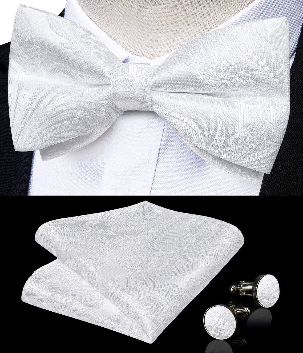 Men's Elegant Adjustable Pre-tied Bow Tie photo 7