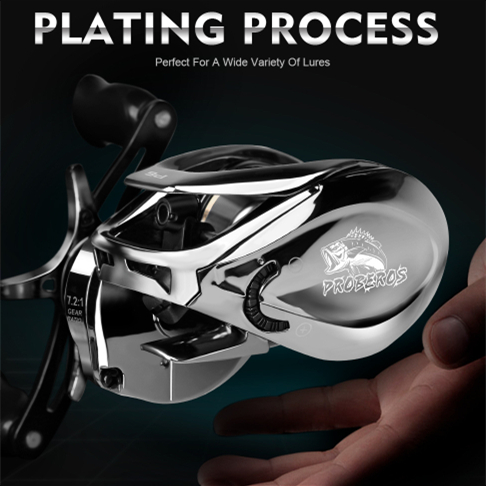 Long-cast Lure Spinning Reel With Drag Adjustment Alarm Electroplated Fishing Reel photo 8