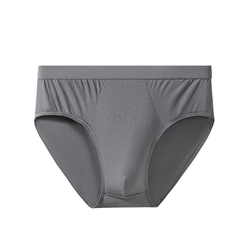 Mens Ice-silk Briefs Summer Thin Antibacterial And Breathable photo 2