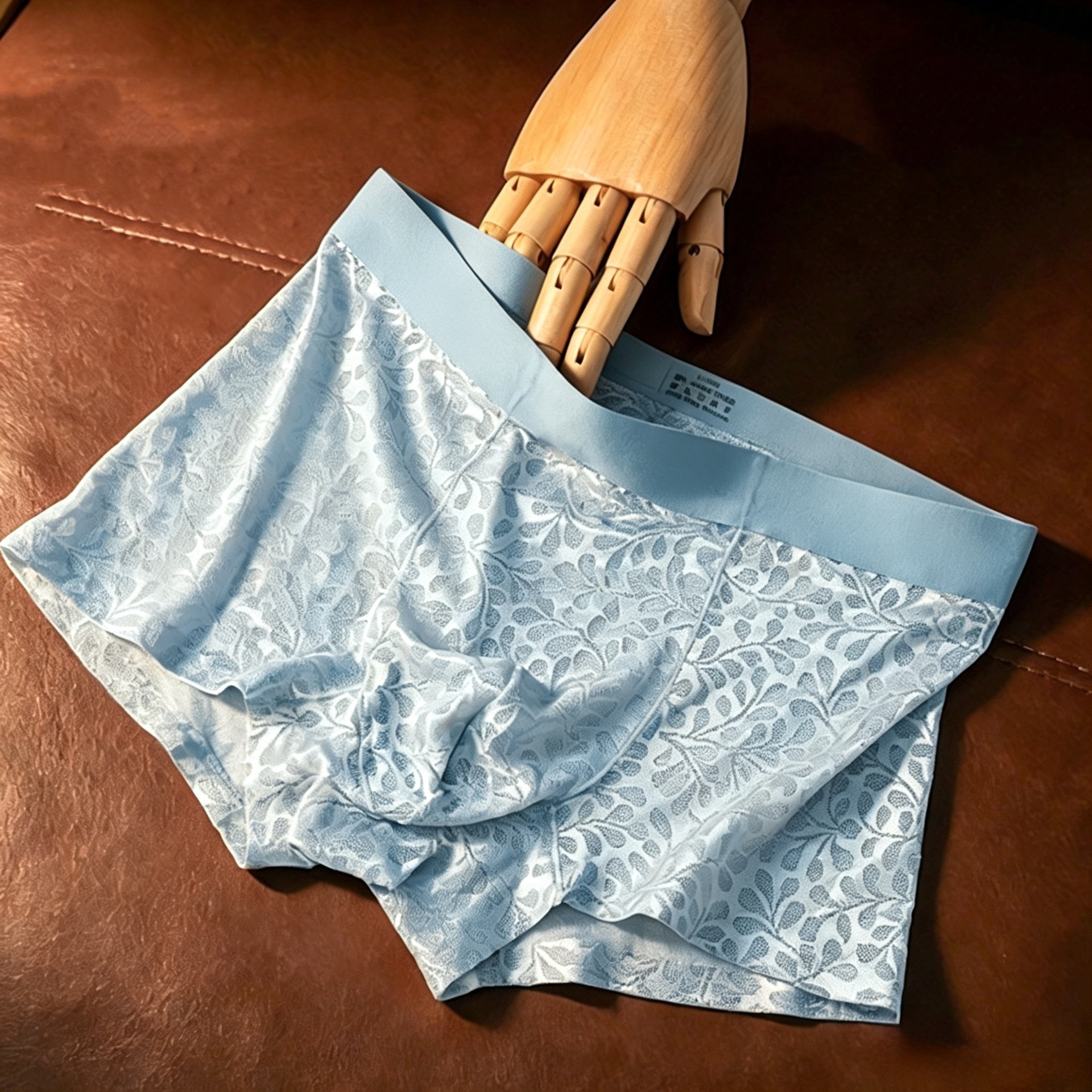 Seamless Ice-silk Mens Underwear Bare-feel Lace Sexy photo 6
