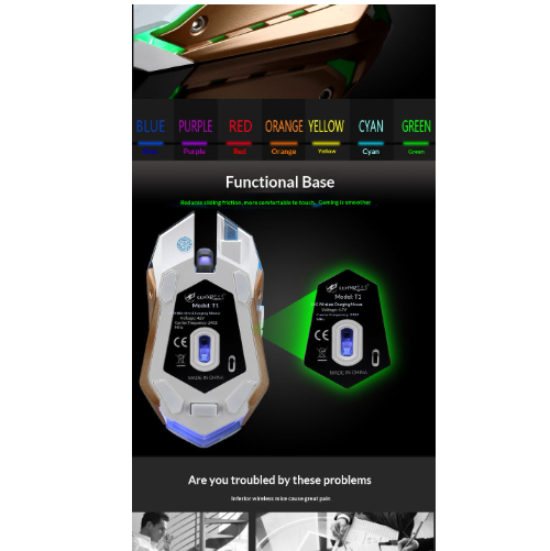 New FENGHUO LANG Gaming Wireless Silent Charging Mouse photo 2