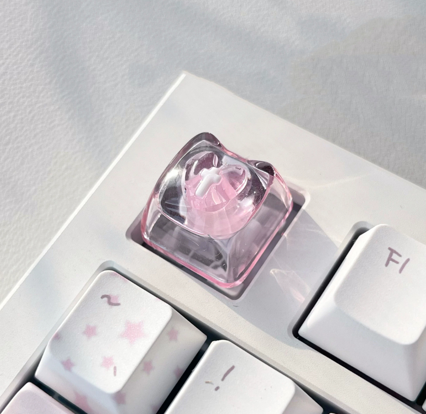Love-themed Translucent Nail Gel Personalized Keycaps photo 5