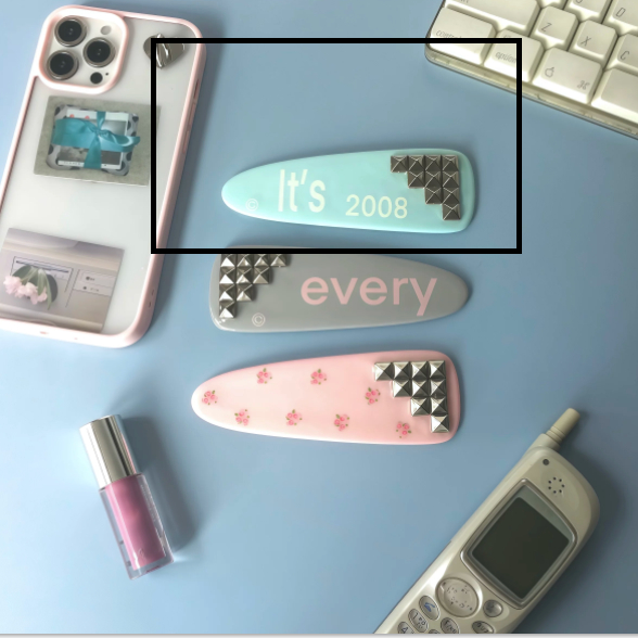 Oversized Original Rivet Hair Clip Instagram-style Shibuya Gyaru photo 3